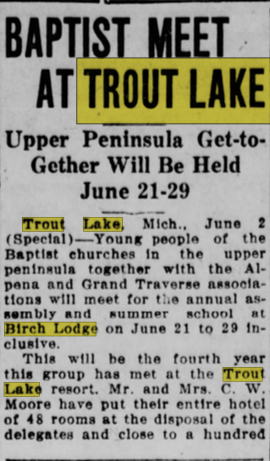 Birch Lodge (Birch Lodge Motel) - June 1930 Article On Gathering (newer photo)